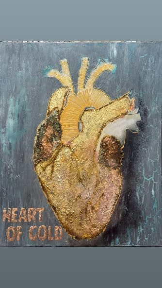 Photo 1 de l'œuvre "Heart of gold" par Babs sur art24