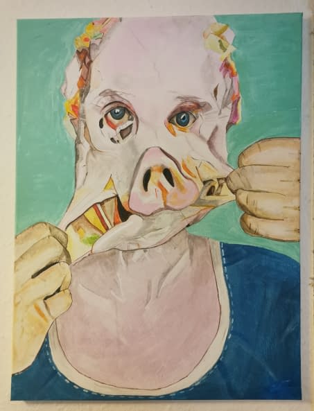 Foto 1 des Kunstwerks "Menschenmaske" von Köhler auf art24