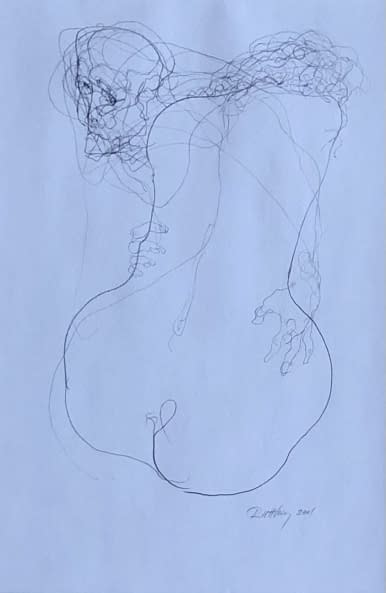 Image 1 of the artwork "Akt rajz V./Akt Zeichnung V." by Ruttkay Sándor on art24