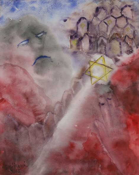 Foto 1 des Kunstwerks "Mohyla děti Israele (dt. Gräber der Kinder Israels)" von Kamila Sára Hájková auf art24