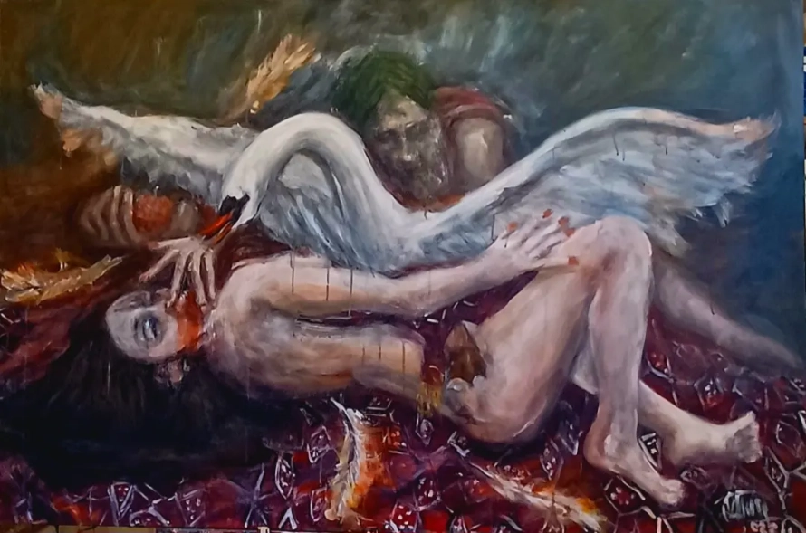 Image 1 of the artwork "Leda an the swan" by Schauer Walter on art24