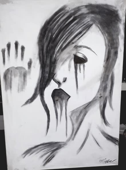 Foto 1 des Kunstwerks "Der trauernde Geist" von Michelle Fleer auf art24