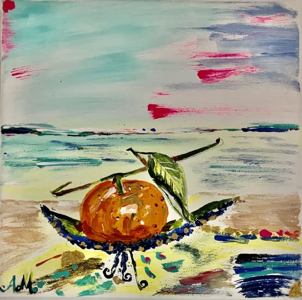 Foto 1 des Kunstwerks "Originalgemälde: „Clementine in the light“ von Annette Matzelle" von Annette Irma Matzelle (AM) auf art24