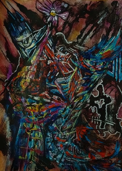 Foto 1 des Kunstwerks "Friss oder stirb Hippie!" von Matthias Hermann auf art24