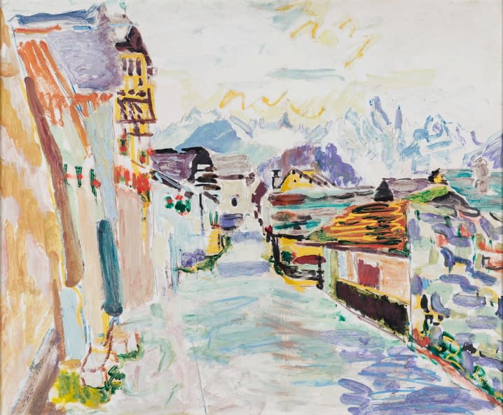 Image 1 of the artwork "Dorf im Gebirge" by Willy Röthlisberger on art24
