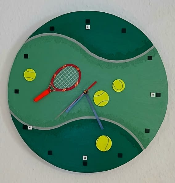 Photo 1 de l'œuvre "Beeny's Tennis Uhr" par Kunst_bei_M.Unterbeck sur art24