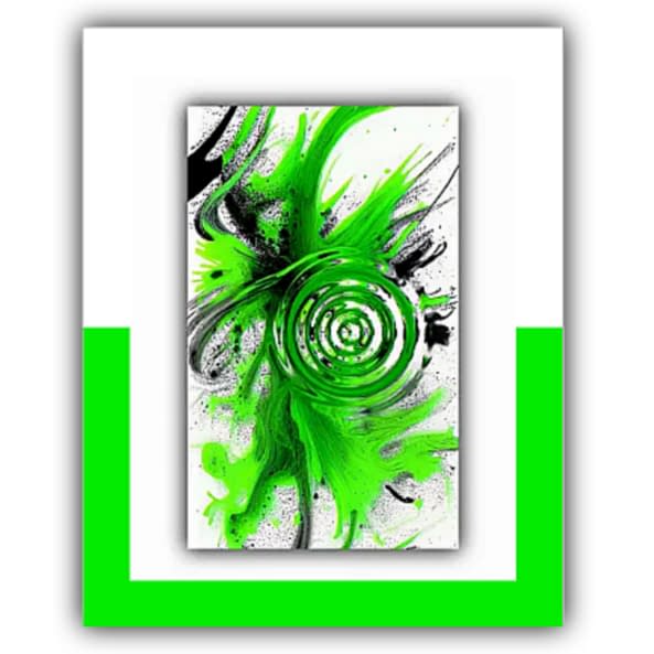 Foto 1 des Kunstwerks "Green White Abstraction" von Deichhorst-Fotografie auf art24