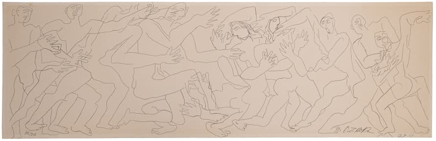 Image 1 of the artwork "Frise Humaine (175/ 250)" by Ossip Zadkine on art24