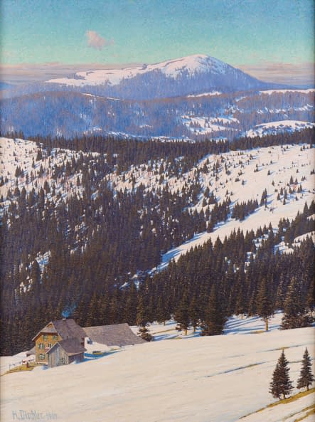 Foto 1 des Kunstwerks "Der Belchen - vom Feldberg aus gesehen" von Hermann Dischler auf art24