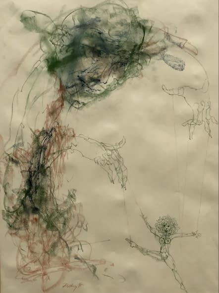 Image 1 of the artwork "Bábos/Puppenspieler" by Ruttkay Sándor on art24