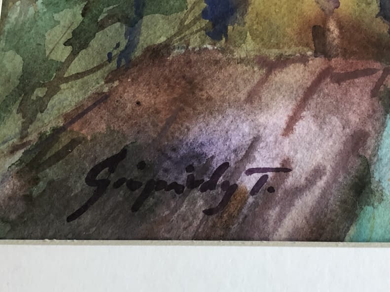 Image 1 of the artwork "Soproni Látkép/ Blick auf Sopron" by Tibor Gáspárdy on art24