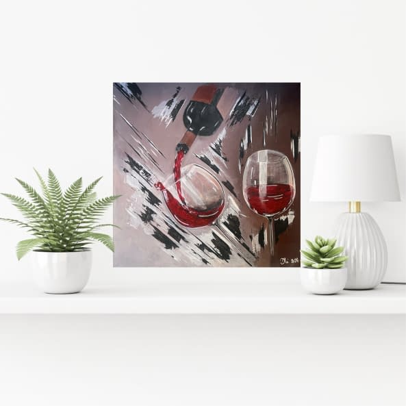 Image 1 of the artwork "Vin rouge 3" by D.Rei on art24