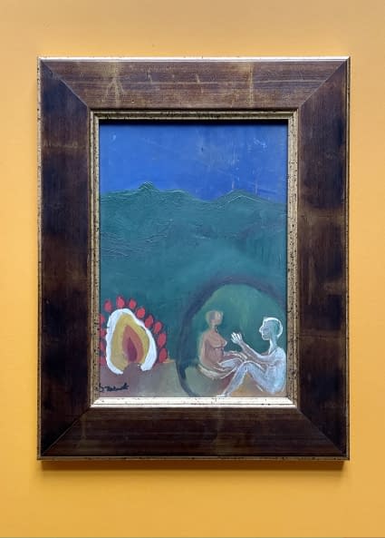 Foto 1 des Kunstwerks "Tábortűz mellett/ Am Lagerfeuer" von Katalin Szabadi auf art24