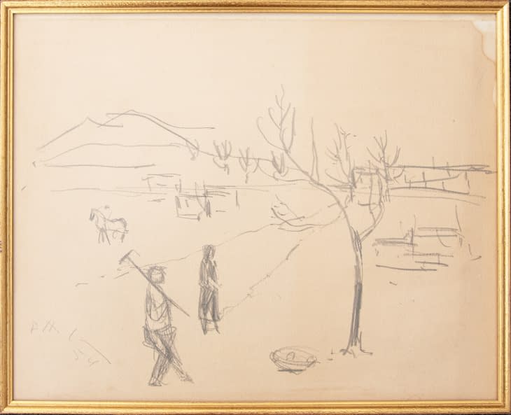 Photo 1 de l'œuvre "Bauern mit Blick auf Rigi" par Pöldi sur art24