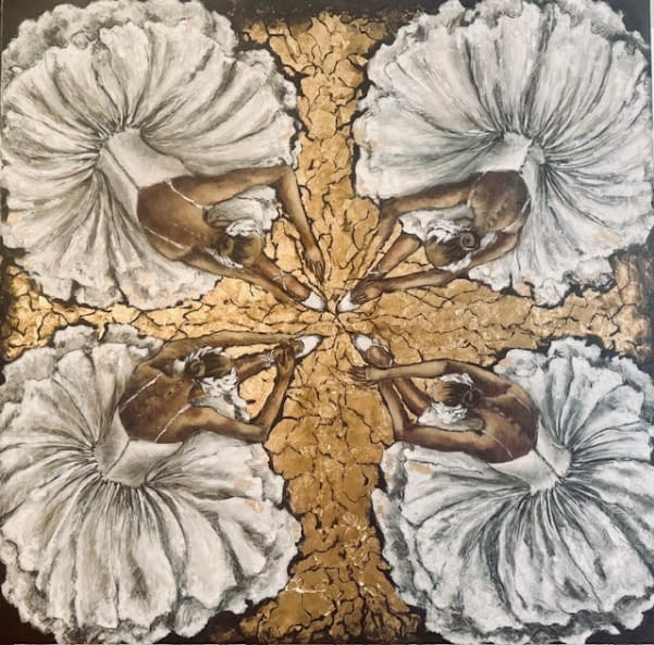 Foto 1 des Kunstwerks "BALLERINAS WHITE FLOWER" von N.Wüst auf art24
