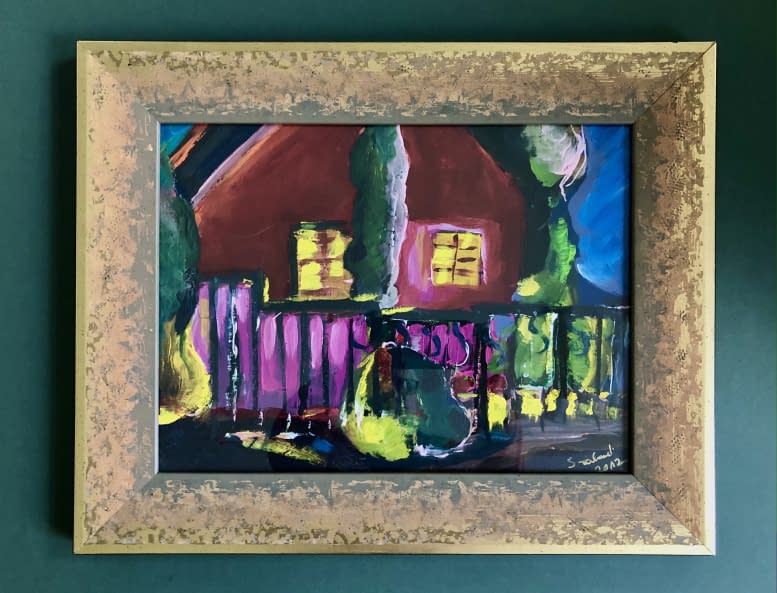 Image 1 of the artwork "Boglári ház/ Das Haus in Boglár" by Katalin Szabadi on art24