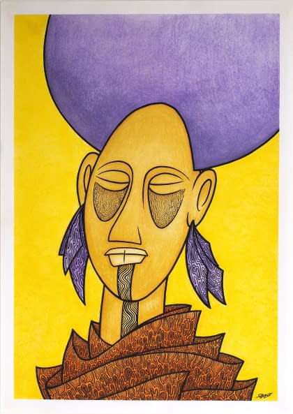 Photo 1 de l'œuvre "Gesicht 1" par Paul Pablo Göttert sur art24