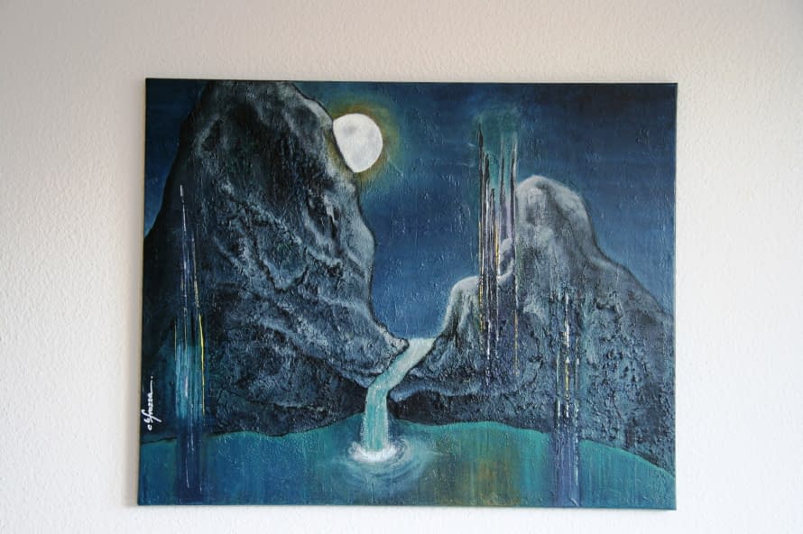 Foto 1 des Kunstwerks ""Ein magischer Ort"" von Claudia Frozza auf art24