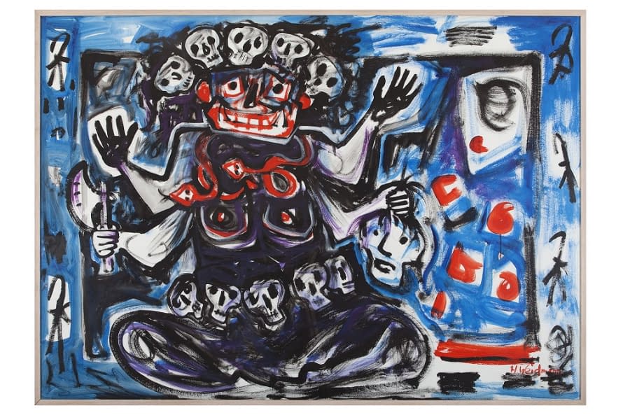 Photo 1 de l'œuvre "Shiva im Feuertanz" par Hans Weidmann sur art24