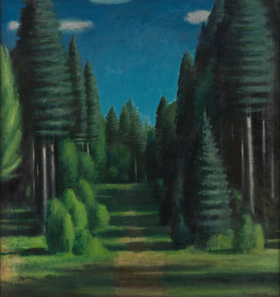 Foto 1 des Kunstwerks "Waldweg" von Fred (Friedrich) Arnold Stauffer auf art24