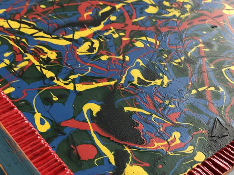 Image 1 of the artwork "Eine Figur mit Kalligarfie/Alak kalligráfiával" by István efZámbó on art24