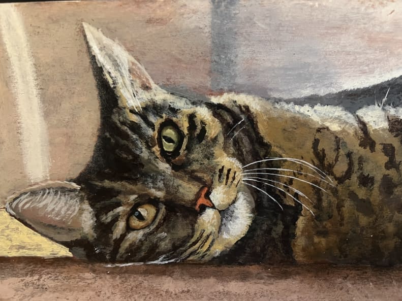 Image 1 of the artwork "Laras Katze" by Jonas Leuenberger on art24