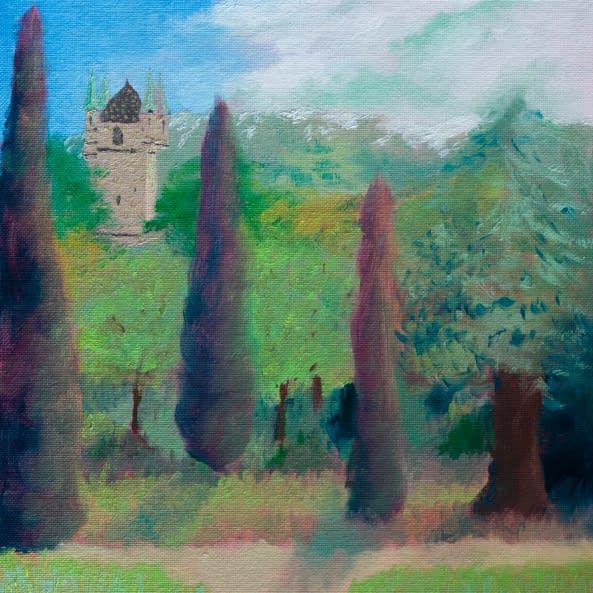 Photo 1 de l'œuvre "Les Cyprès du Point du Jour" par Alexia Vernier sur art24