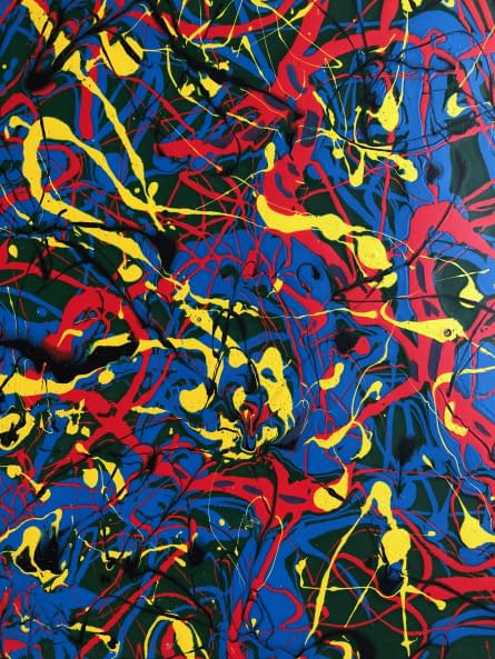 Image 1 of the artwork "Eine Figur mit Kalligarfie/Alak kalligráfiával" by István efZámbó on art24