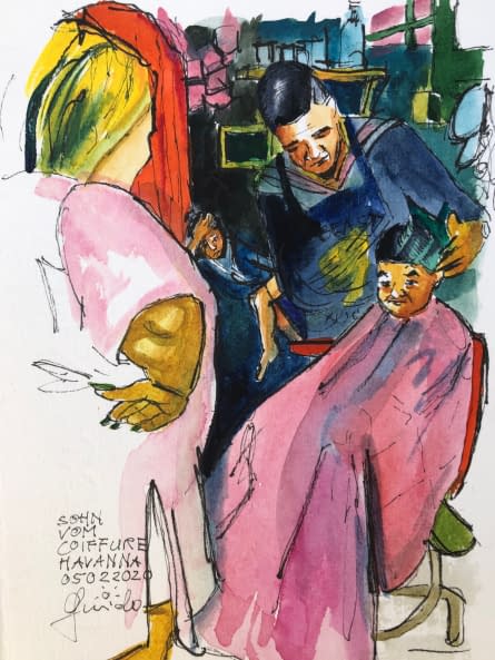 Foto 1 des Kunstwerks "Sohn vom Coiffure" von Guido Parpan auf art24