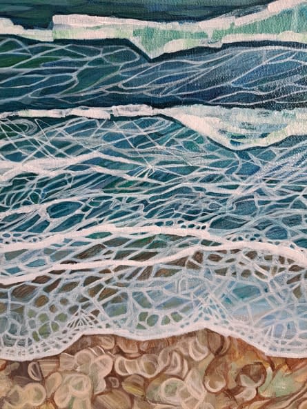 Image 1 of the artwork ""Wind und Wellen" 70x80cm" by Katarzyna Knap KNAP_ART on art24