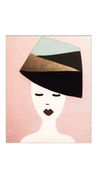 Foto 1 des Kunstwerks "Stilvolle Dame mit Hut⁶" von Nomi Morina auf art24