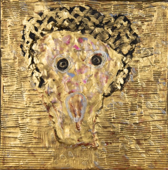 Image 1 of the artwork "Head - golden Spirit" by Eugen Meier Mathévie on art24