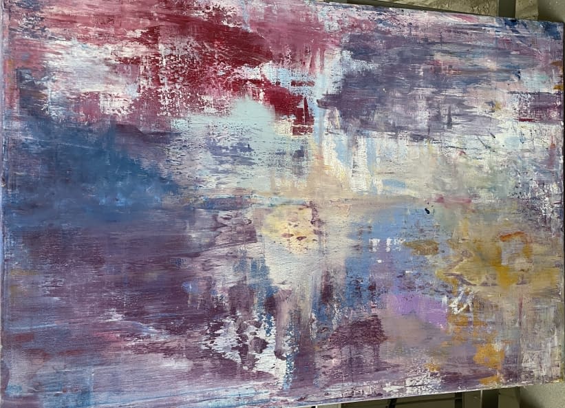 Foto 1 des Kunstwerks "Abstrakte Malerei London Bridge 50x70X1,5 a" von EliaOmen auf art24