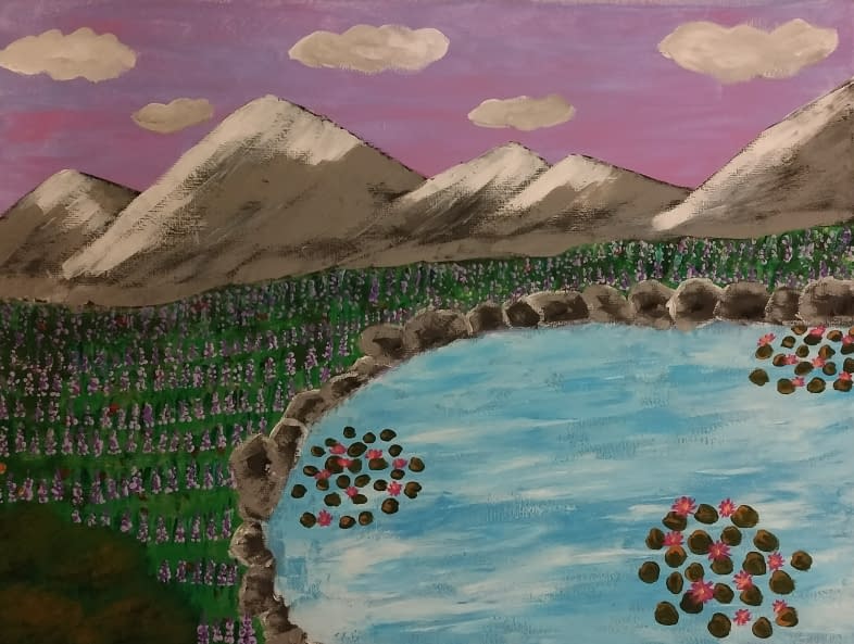 Foto 1 des Kunstwerks "Lotus love" von Christine Fernandes auf art24