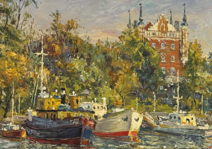 Image 1 of the artwork "Stockholm. View of Skeppsholmen Island" by Anton Kolokolov on art24