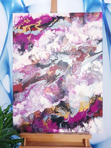 Photo 1 de l'œuvre "Lila Himmel" par DAgis Welt sur art24