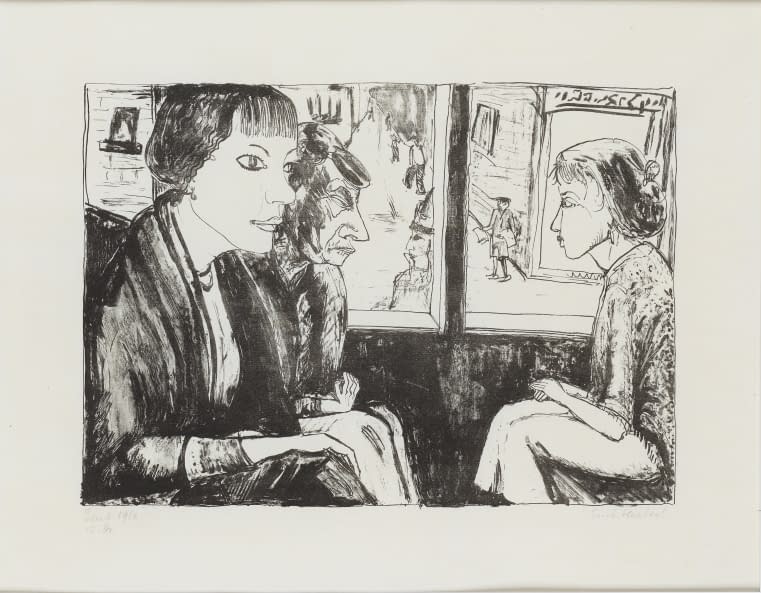 Foto 1 des Kunstwerks "In der Tram" von Erich Heckel auf art24