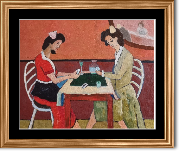 Foto 1 des Kunstwerks "Les joueuses de carte" von Gianfranco auf art24