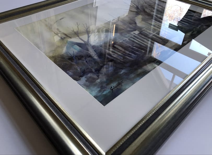 Image 1 of the artwork "Bánfalvi Udvar/Hof in Bánfalva" by Tibor Gáspárdy on art24