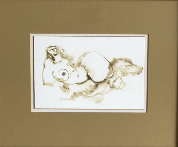 Image 1 of the artwork "Fekvő Akt/Liegender Akt" by Ruttkay Sándor on art24