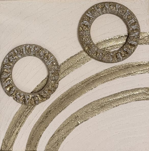 Foto 1 des Kunstwerks "Minimalistisches Gold 2" von Marina Egli auf art24
