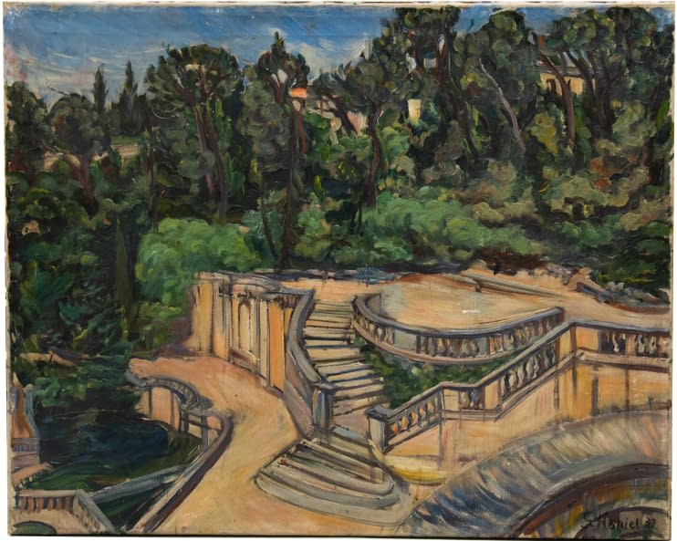 Foto 1 des Kunstwerks "Jardin à Nîmes (dt. Garten in Nîmes)" von Gerhard von Haniel auf art24