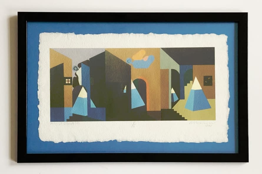 Image 1 of the artwork "Angyal érkezett (P) 8/16 /Der Engel ist angekommen (P) 8/16" by János Aknay on art24