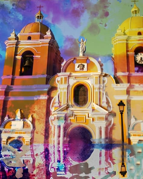 Foto 1 des Kunstwerks "Cathedrale Placa de Armas, Trujillo" von Josef H. Neumann auf art24