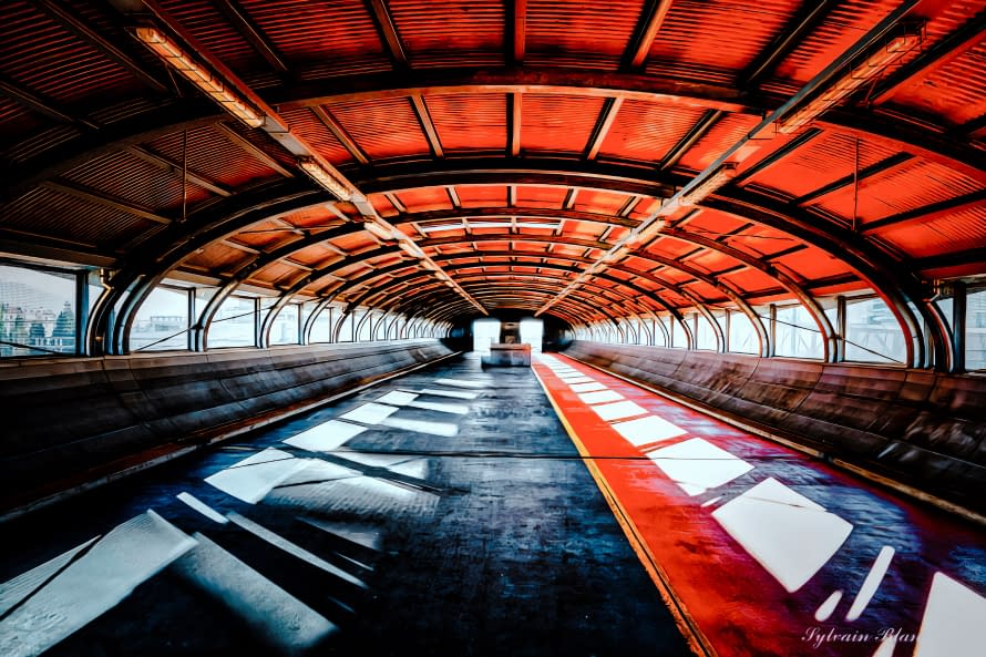 Foto 1 des Kunstwerks "Vue du coeur d'une passerelle autoroutière à Genève en été" von Sylvain Blanchoud auf art24