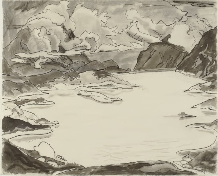 Image 1 of the artwork "See zwischen Bergen" by Erich Heckel on art24