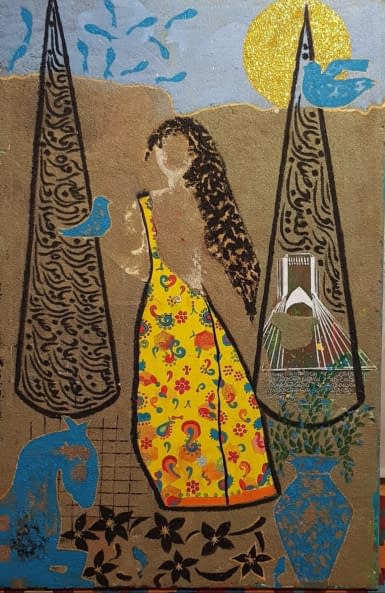 Image 1 of the artwork "A woman in Tehran" by Ghazal Ashrafian on art24