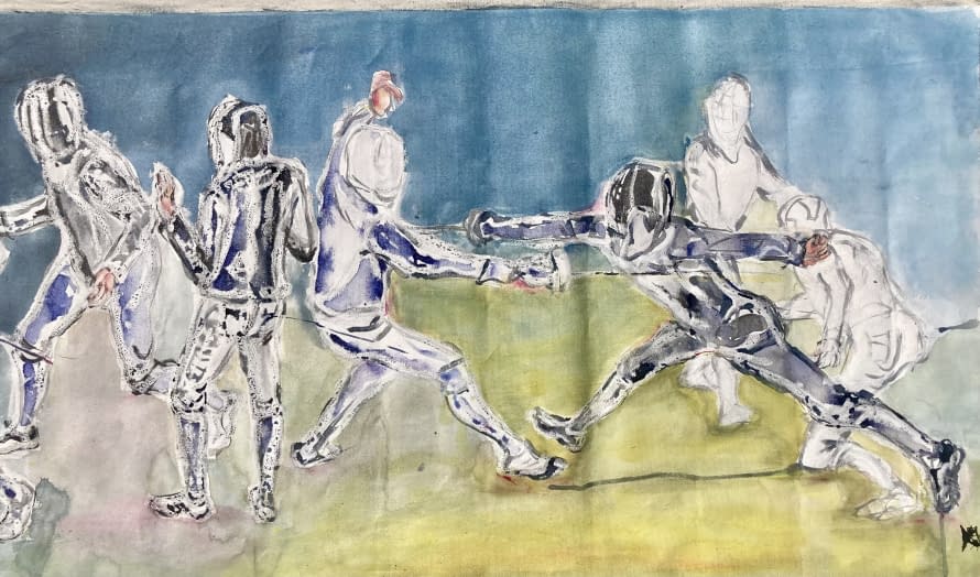 Photo 1 de l'œuvre "Jostling" par Katarina Babska Malikova sur art24
