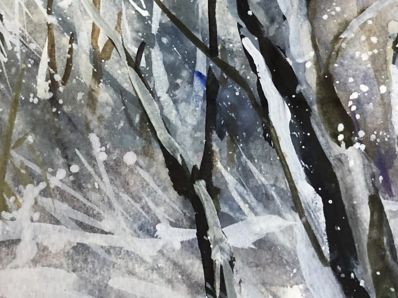 Image 1 of the artwork "Téli Bánfalva/Bánfalva im Winter" by Tibor Gáspárdy on art24