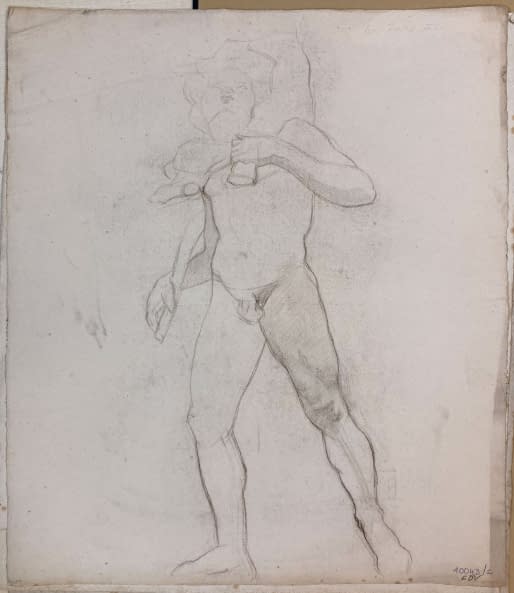 Image 1 of the artwork "Studie eines Diskuswerfers" by Arthur Joseph Guéniot on art24